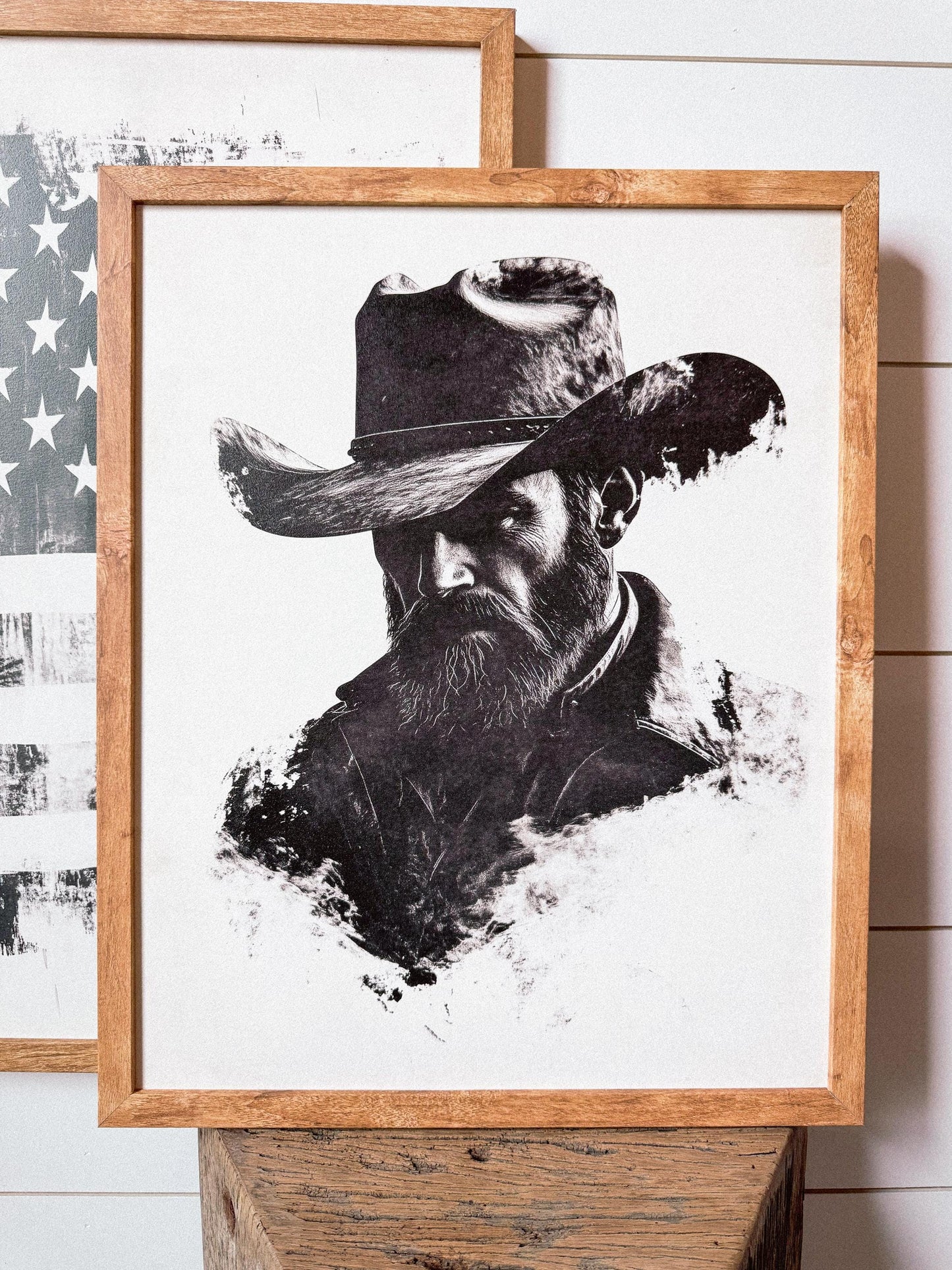 Neutral Cowboy Art Print