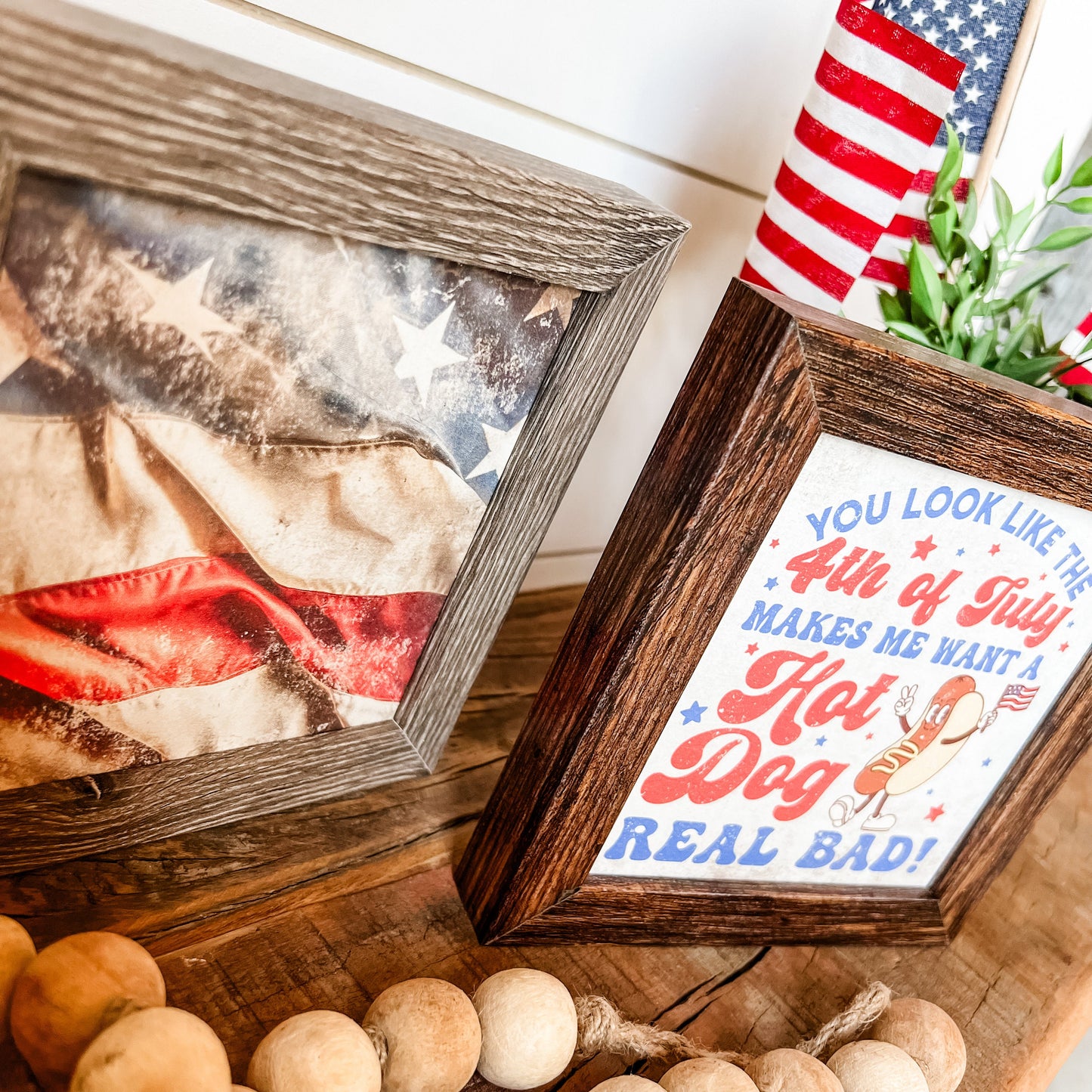 Mini 4th of July Wood Sign