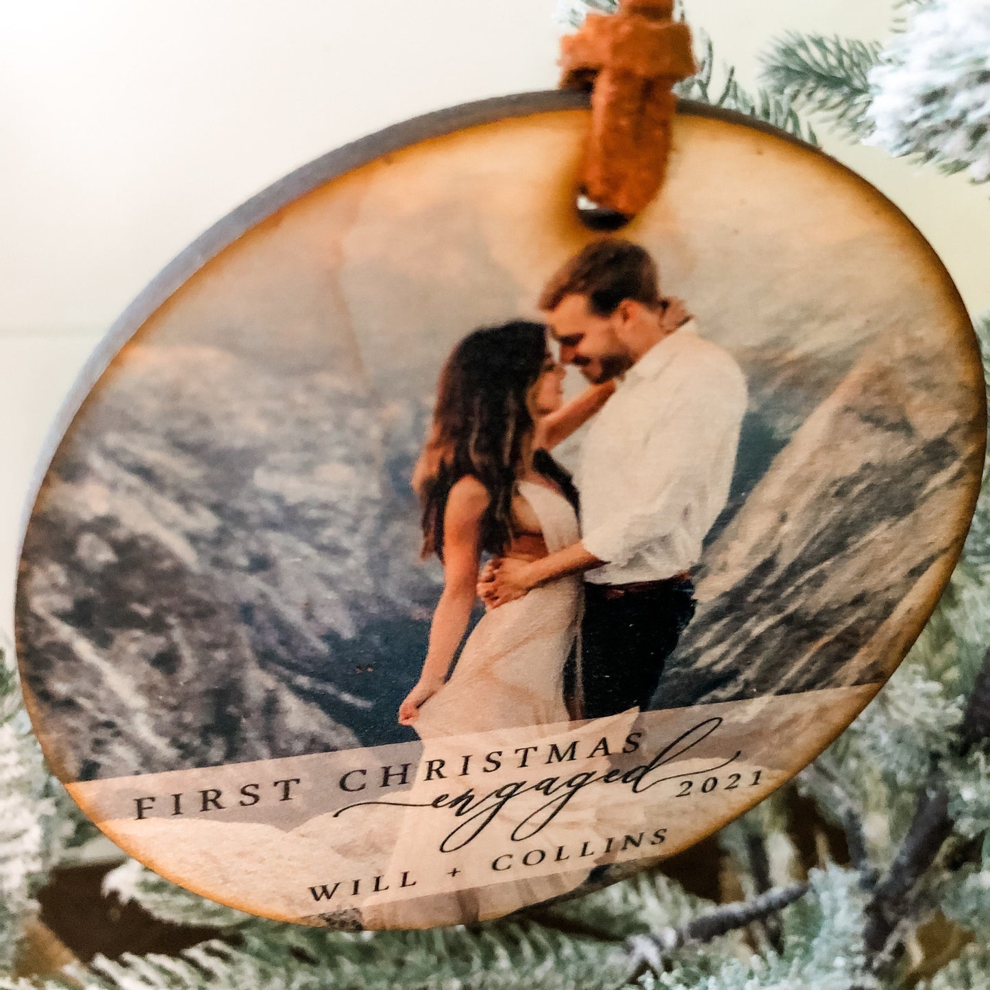 First Christmas Engaged Ornament