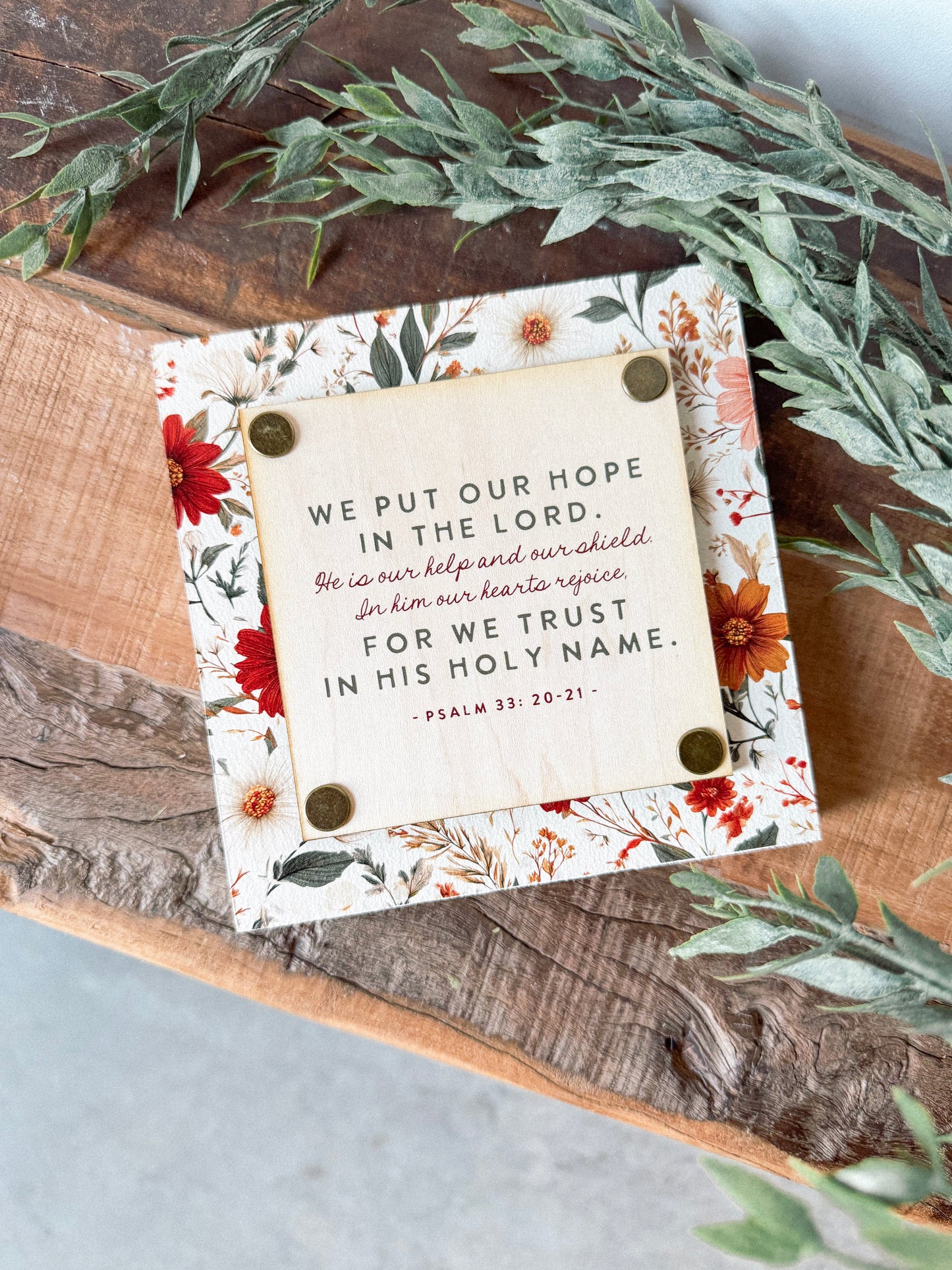 Bible Verse Signs, Tiered Tray Sign