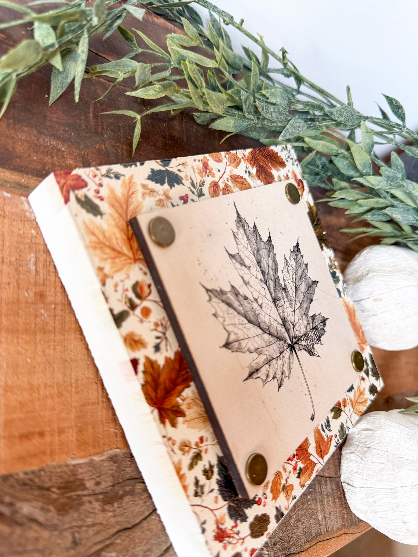 Fall Leaf Mini Tiered Tray Sign