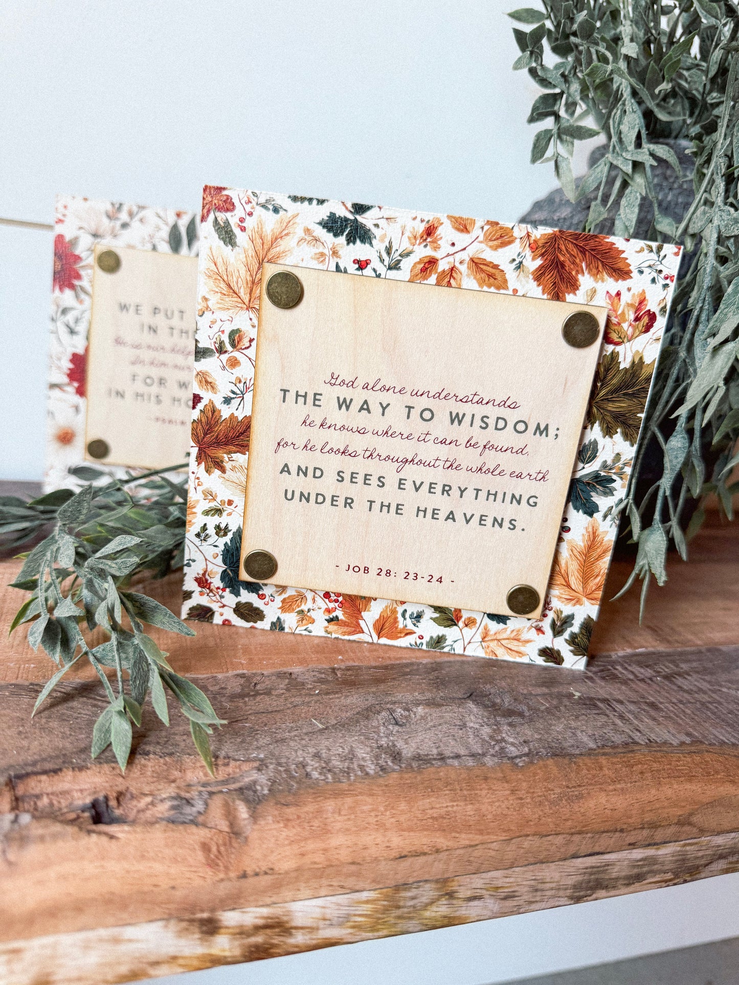 Bible Verse Signs, Tiered Tray Sign