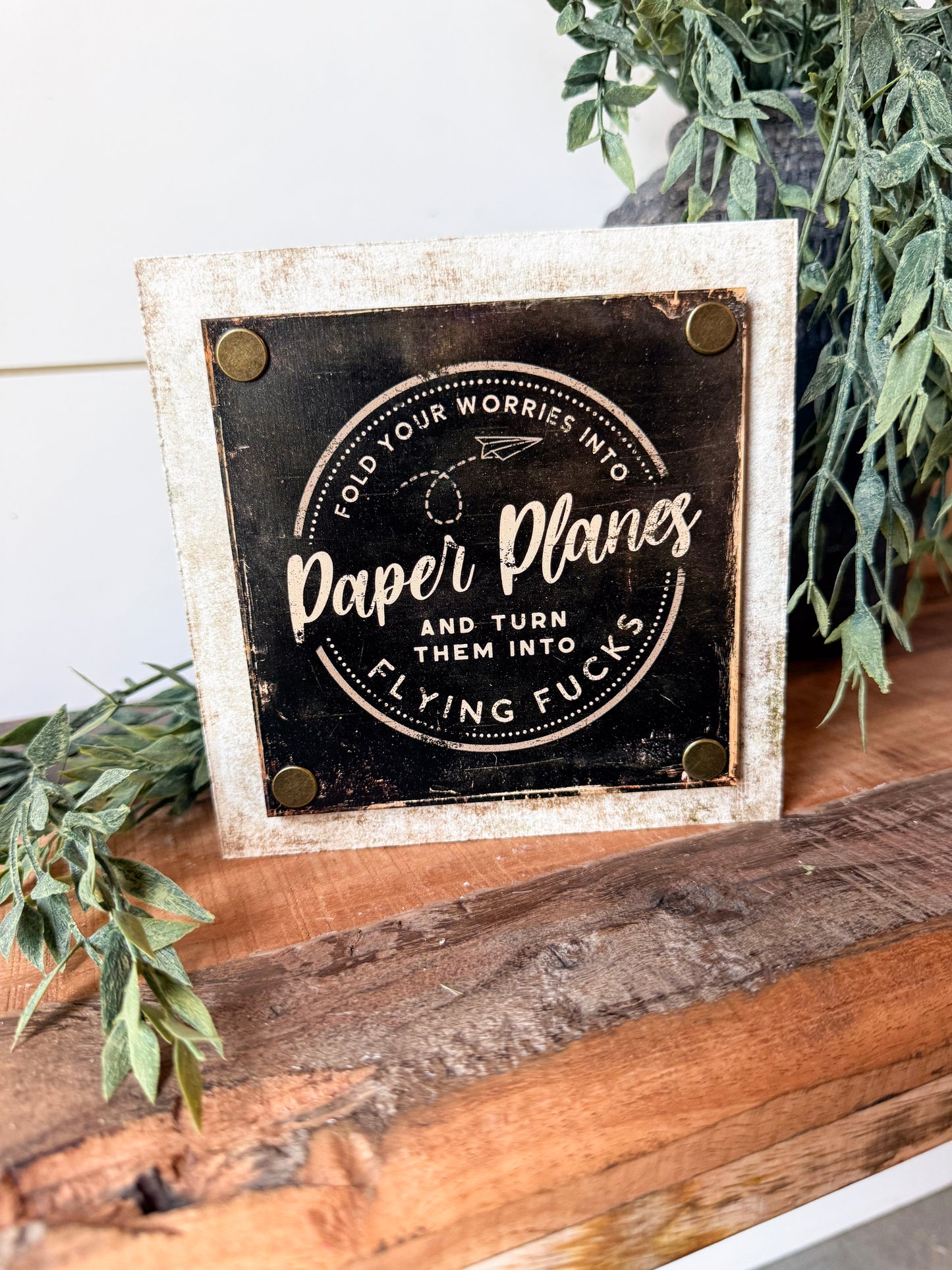 Funny Mini Tiered Tray Signs