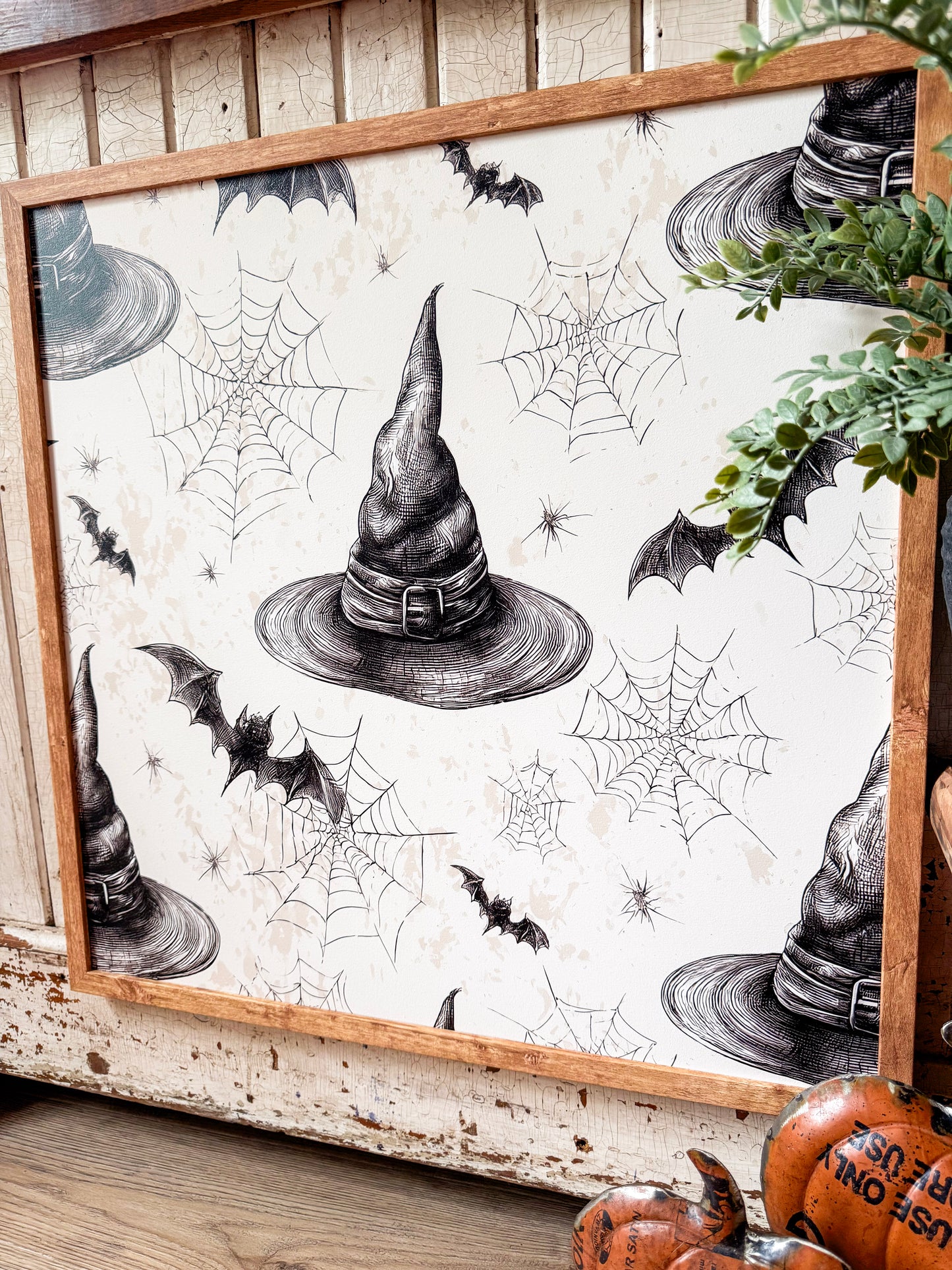 Halloween Witch Hat Layering Wood Sign