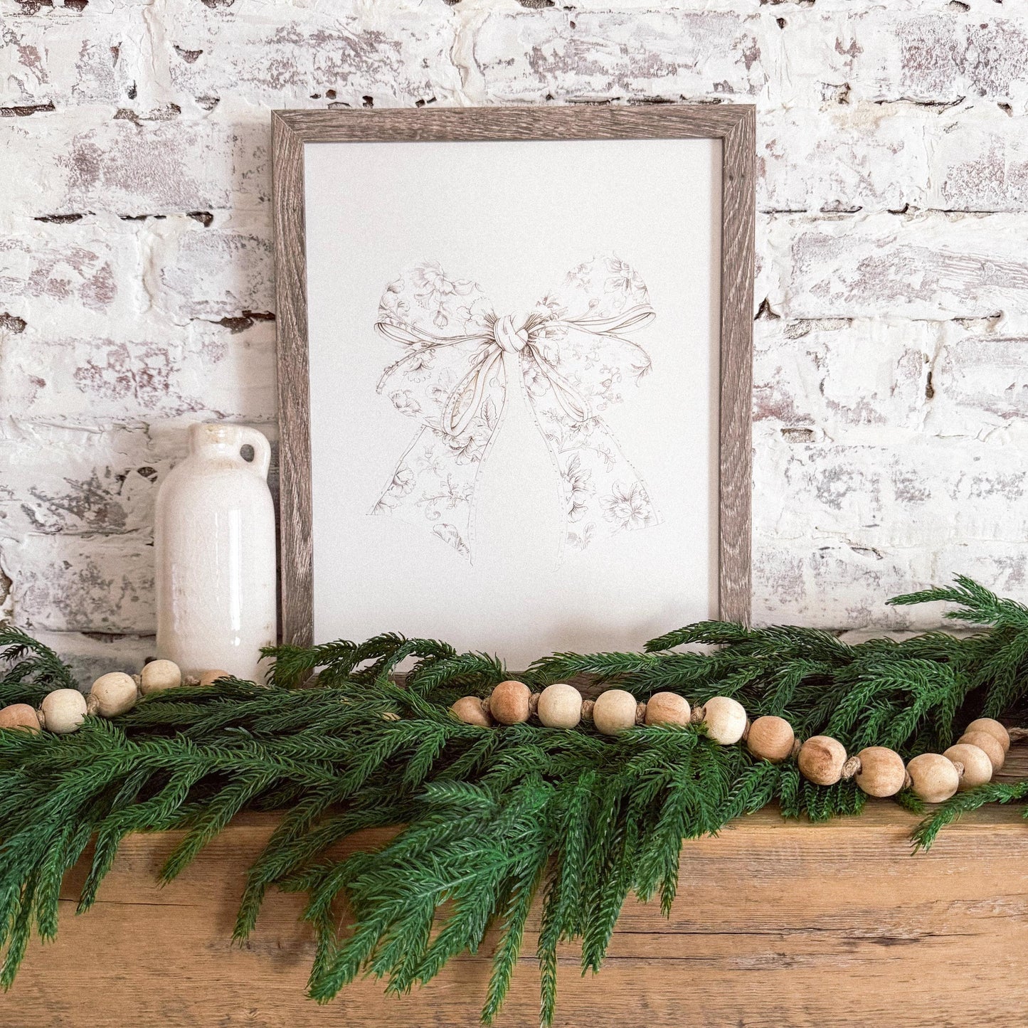 Vintage Bow Wall Art Print