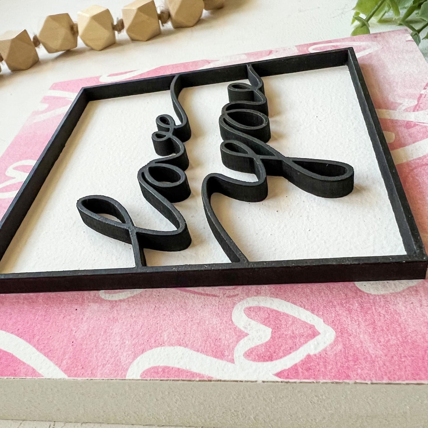 Valentines Day Mini Tiered Tray Signs
