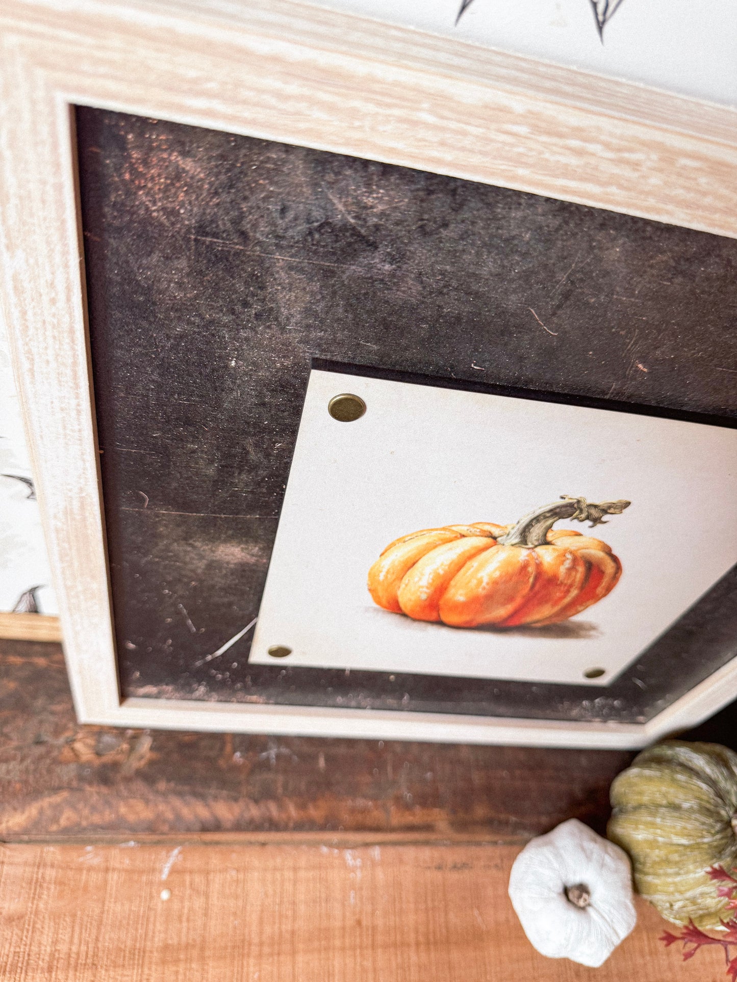 Orange Pumpkin Plaque Wood Sign