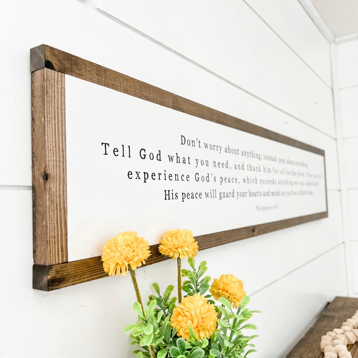 Pray About Everything Bible Verse Sign