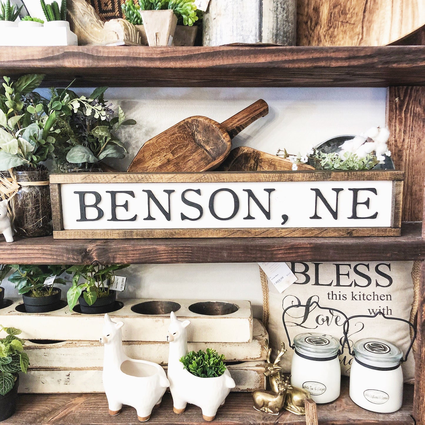 Custom City/State Laser Cut Wood Sign