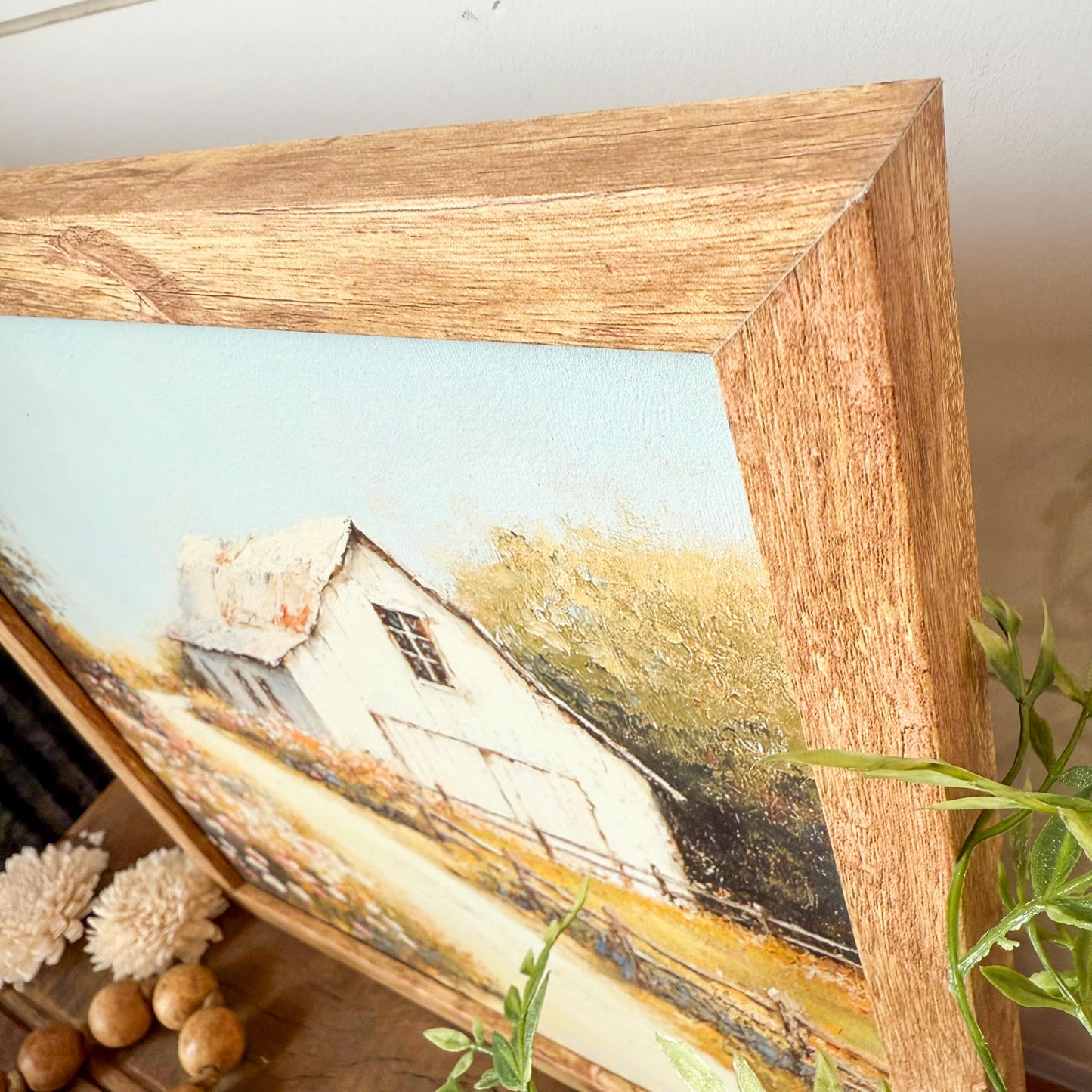 White Barn in Spring Art Print