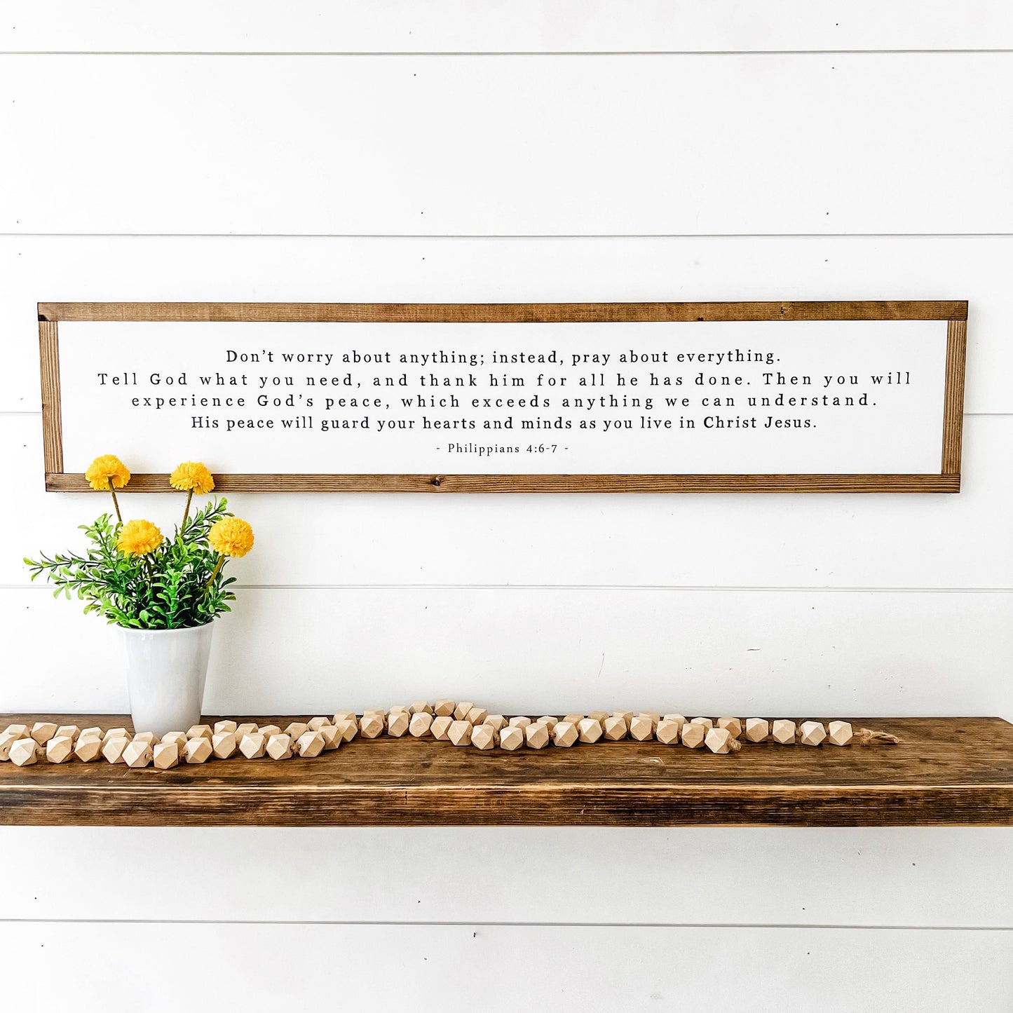 Pray About Everything Bible Verse Sign