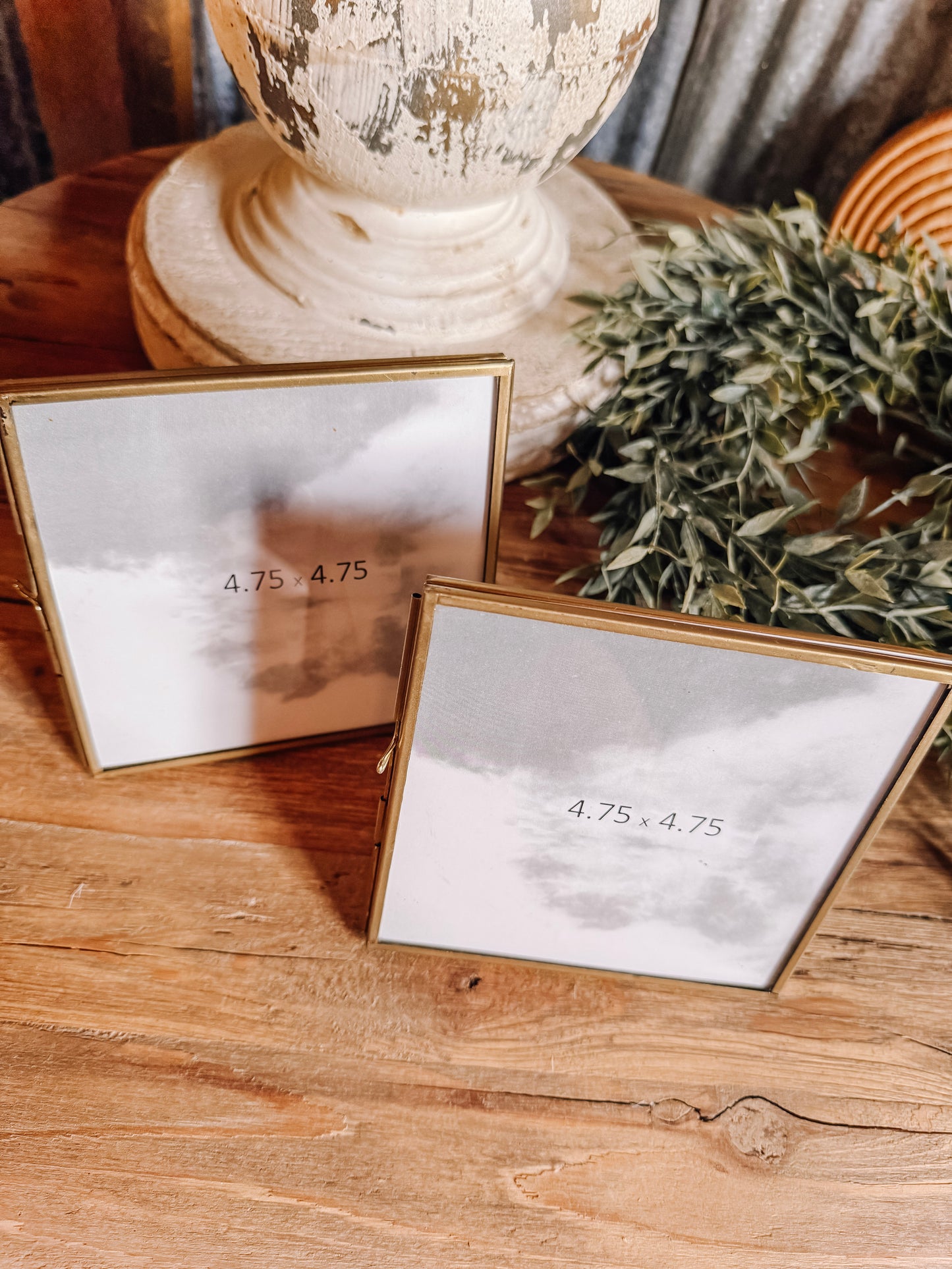 Gold Metal Frame 4.75"