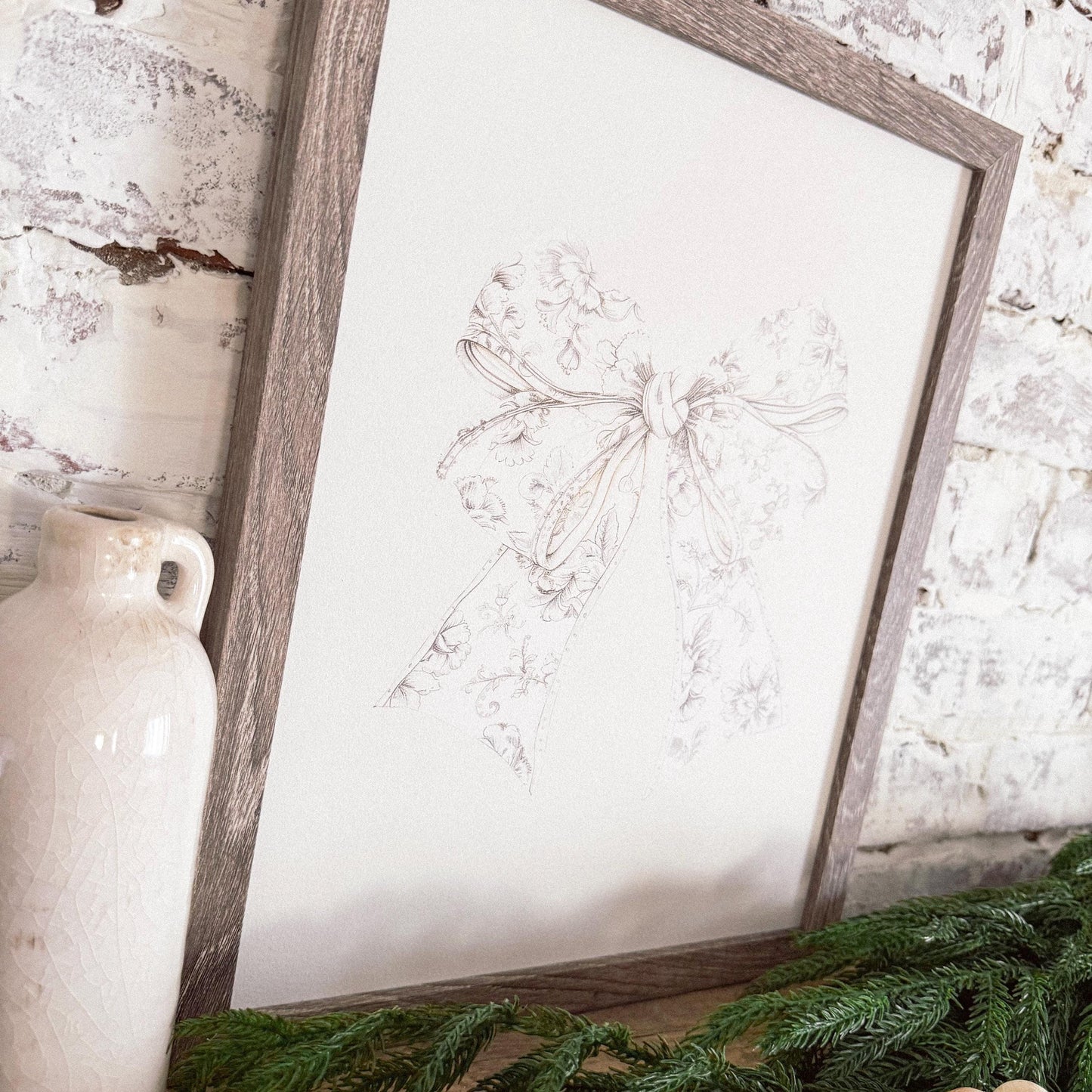Vintage Bow Wall Art Print