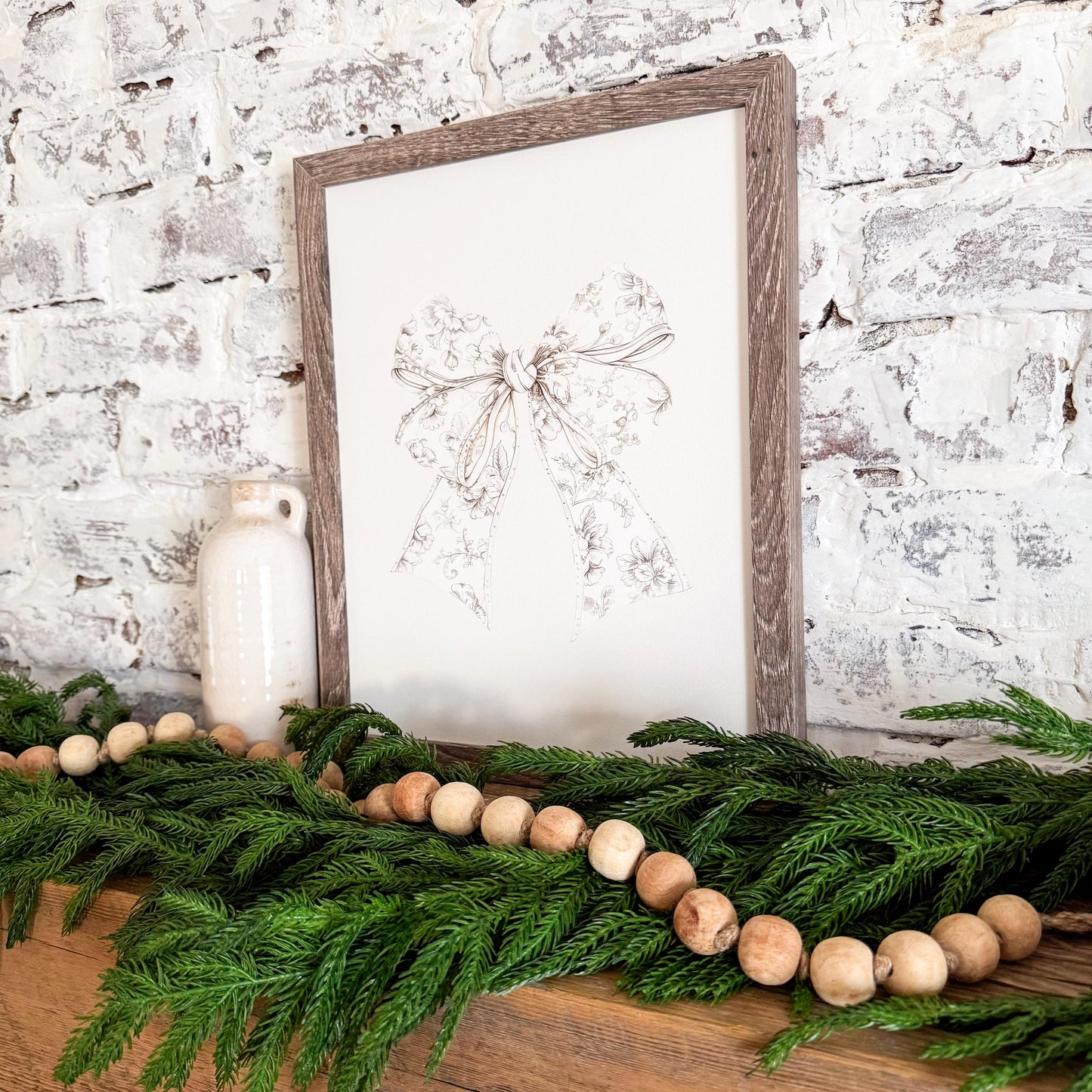 Vintage Bow Wall Art Print