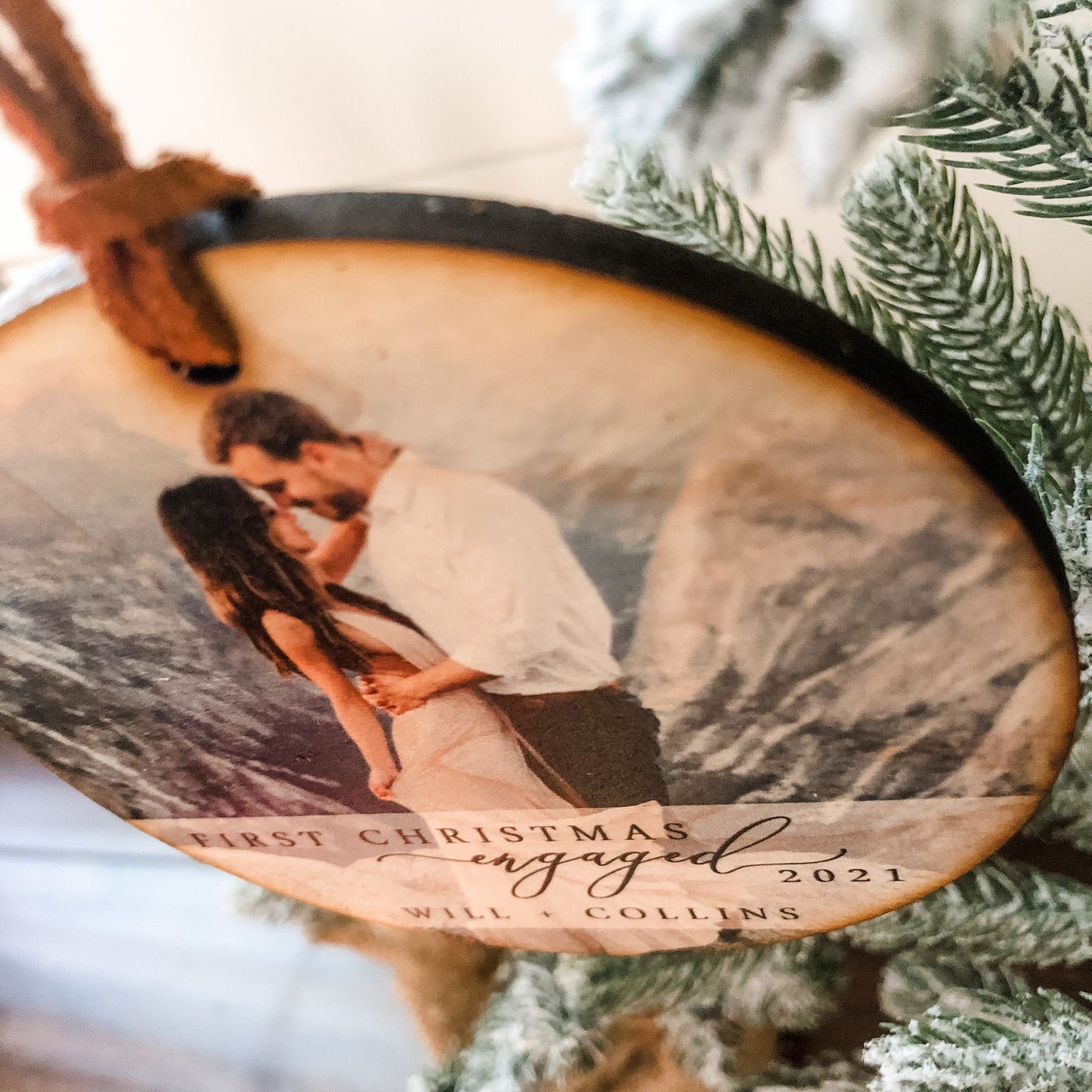 First Christmas Engaged Ornament