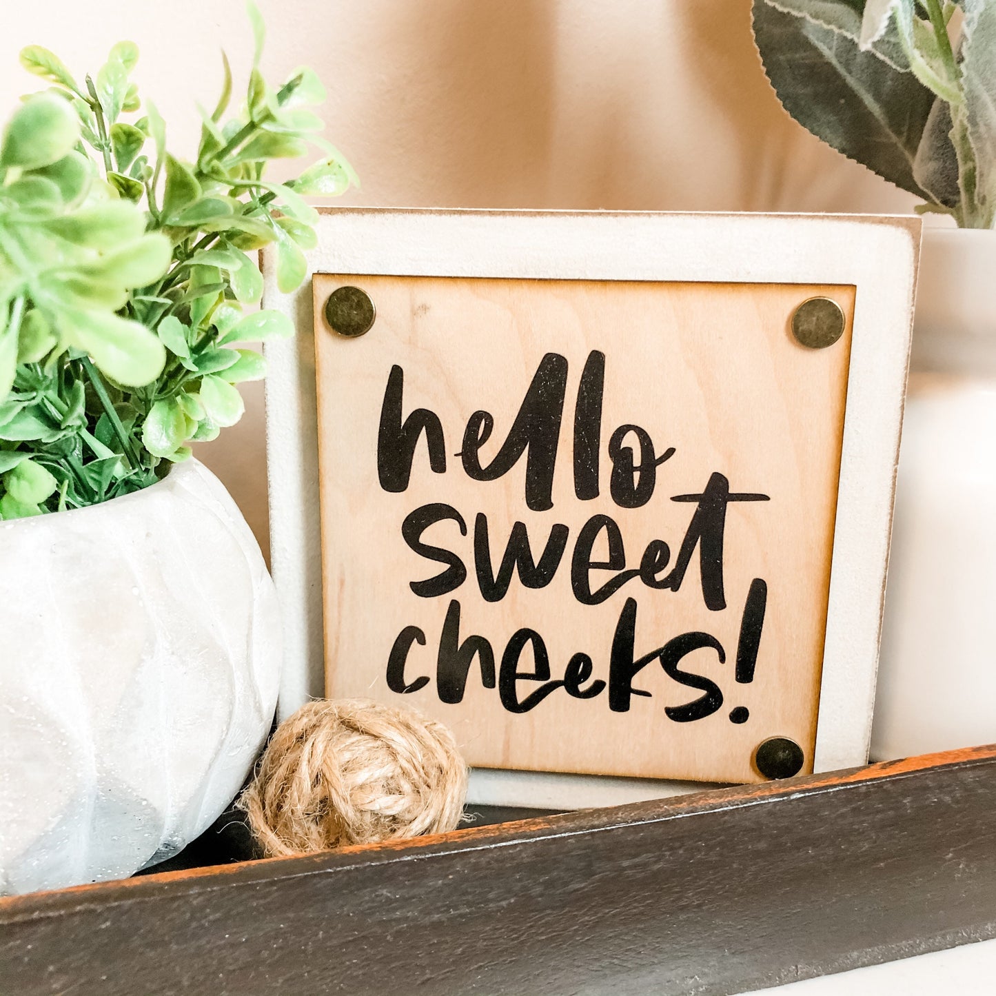 Funny Bathroom Mini Block Signs