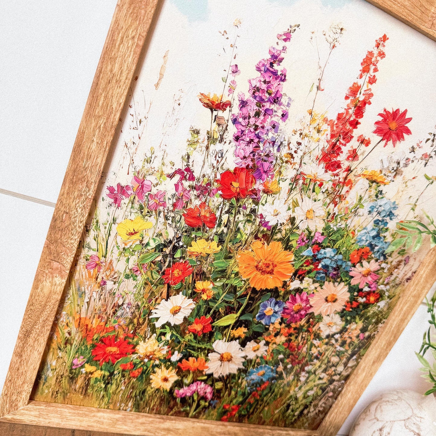 Colorful Summer Wildflowers Wall Art