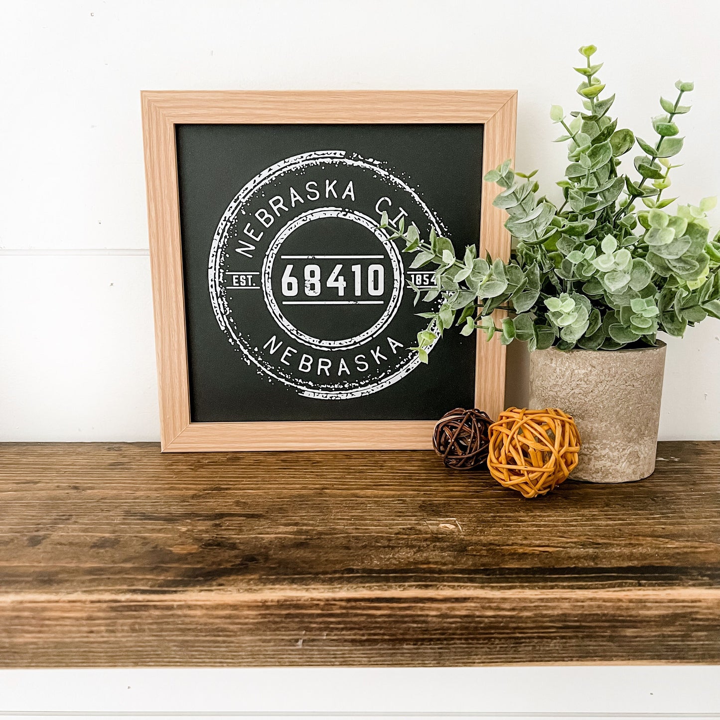 Custom Vintage Stamp Postal Code Sign