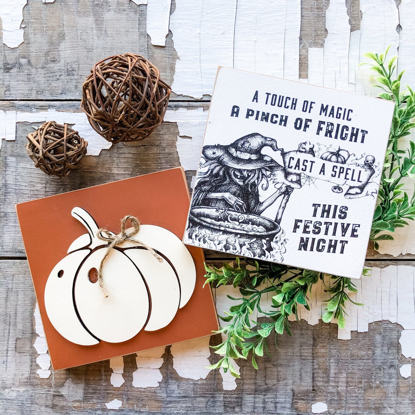 Fall Mini Tiered Tray Signs