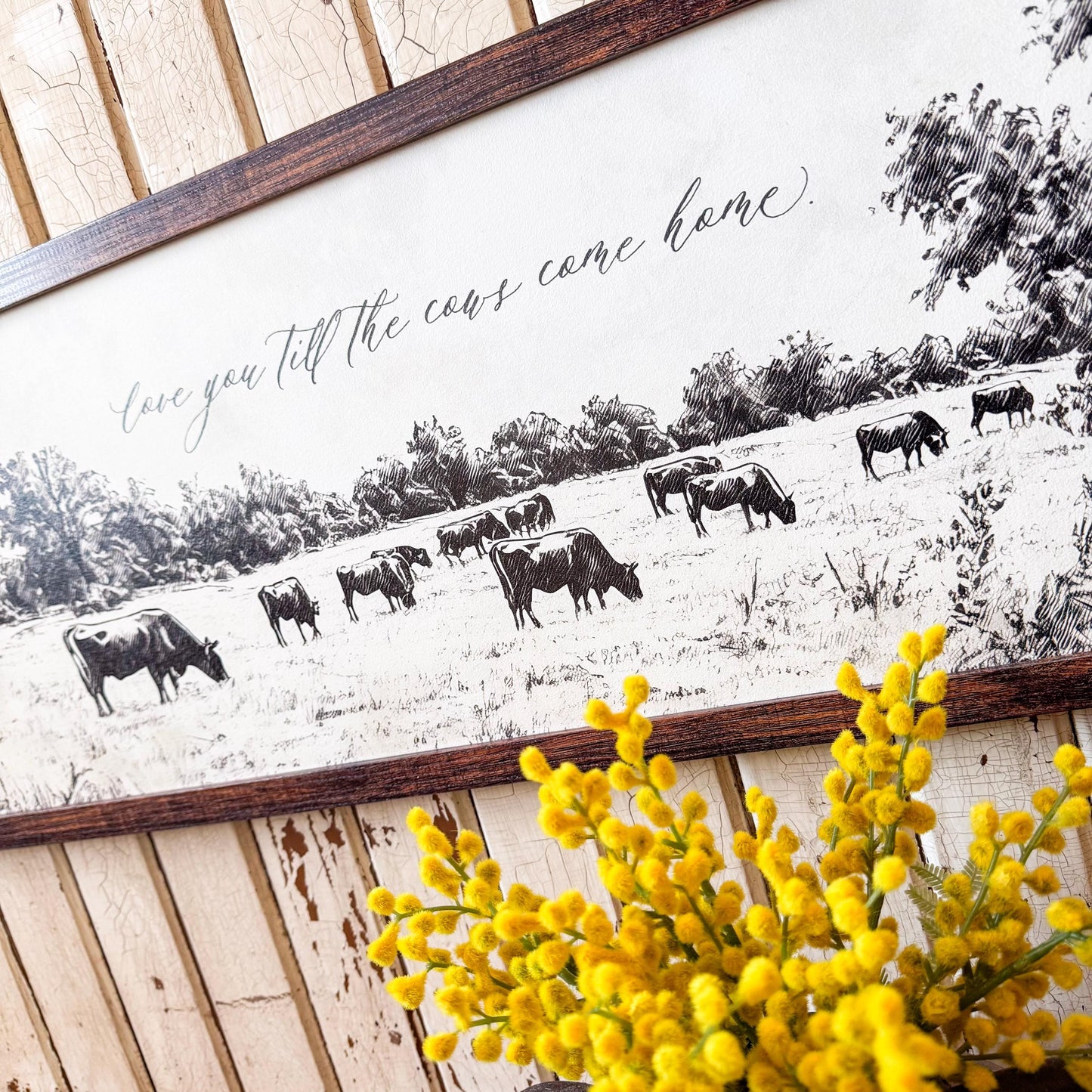 Love You Till the Cows Come Home Wall Art
