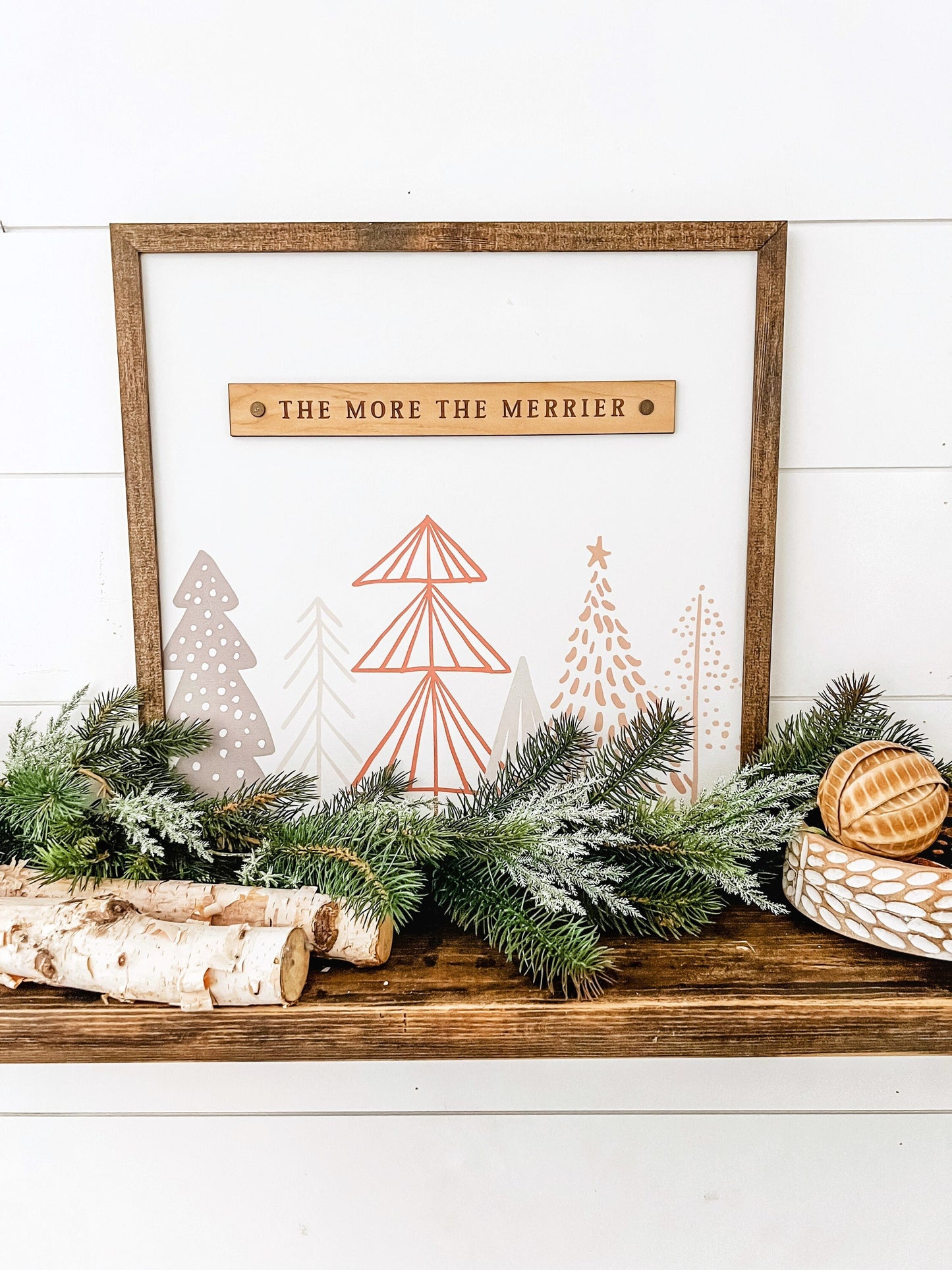 Scandinavian and Boho Style Christmas Sign