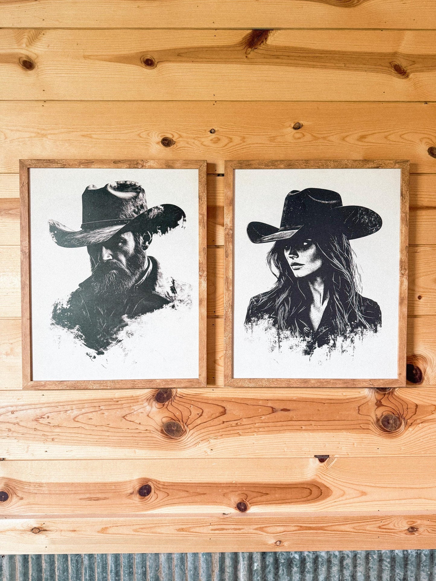 Neutral Cowboy Art Print
