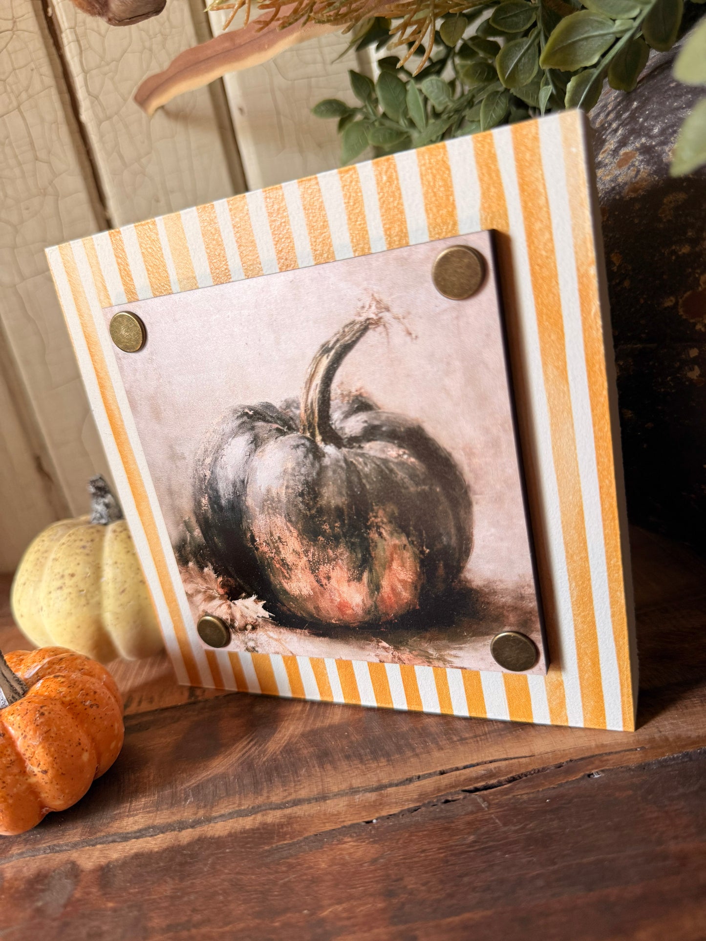 Fall Mini Wood Block Tiered Tray Sign