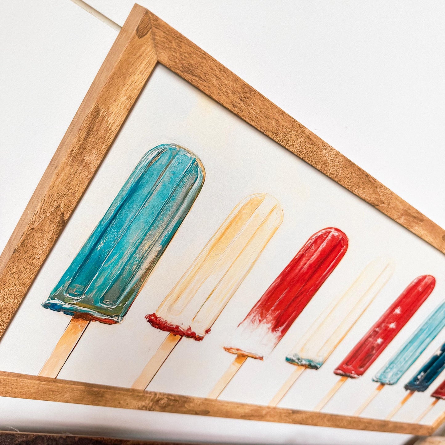 Patriotic Summer Popsicles Art Print