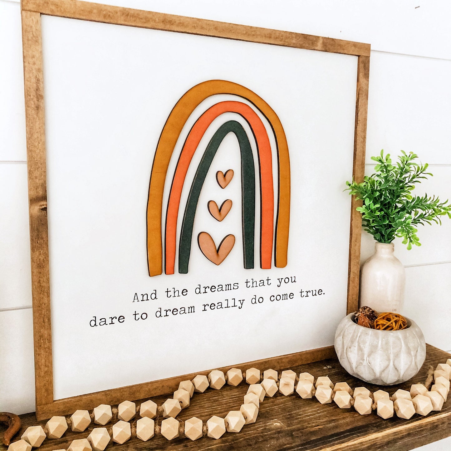 Rainbow Nursery Sign