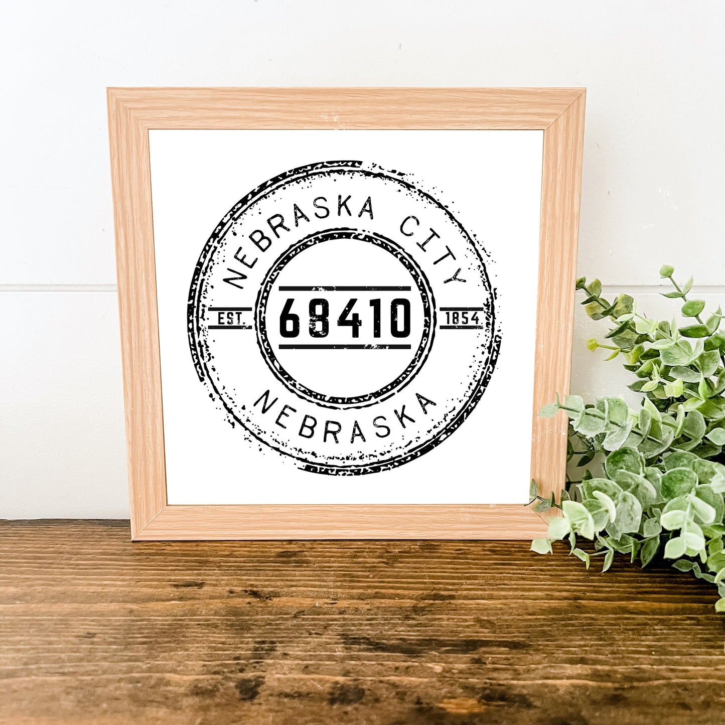 Custom Vintage Stamp Postal Code Sign