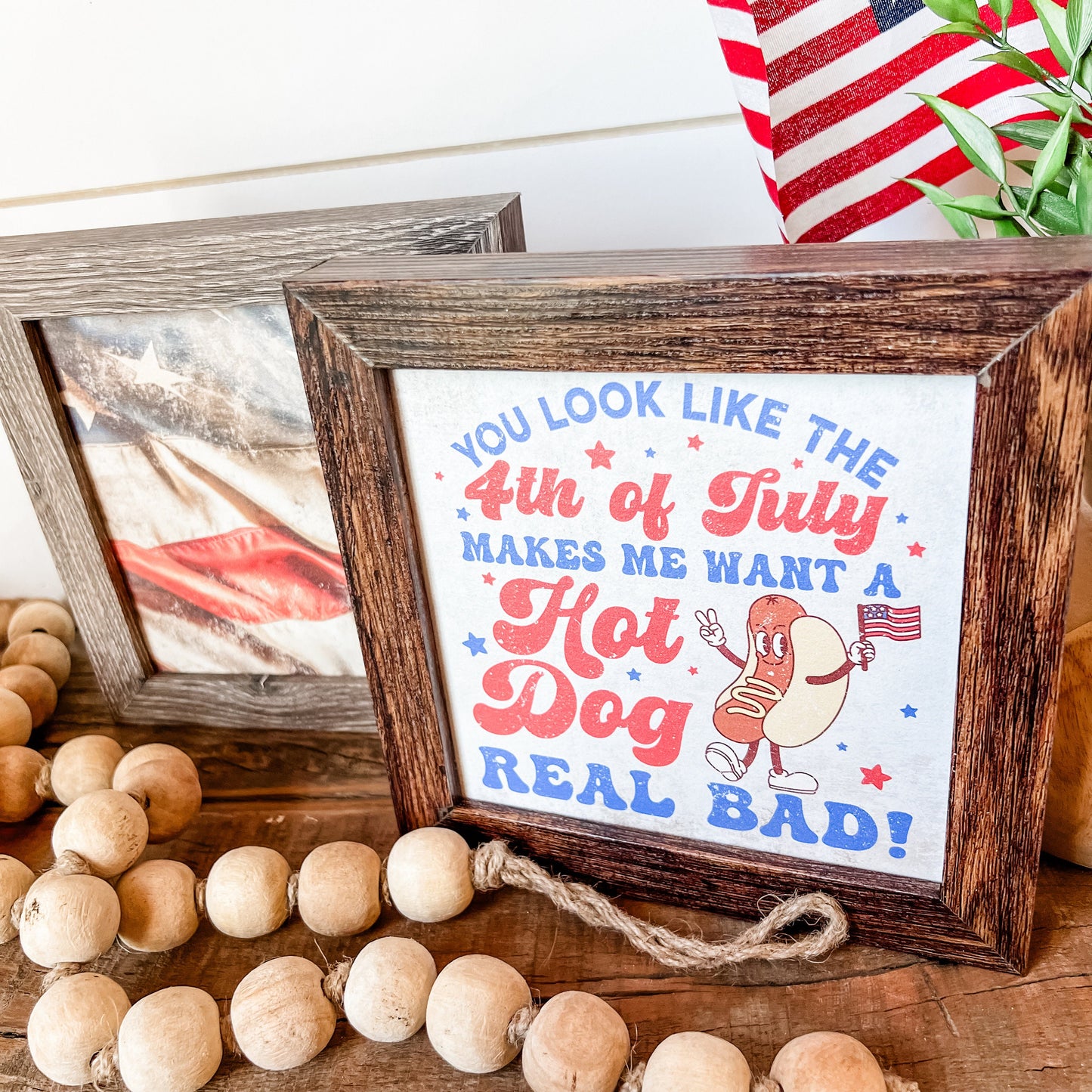 Mini 4th of July Wood Sign