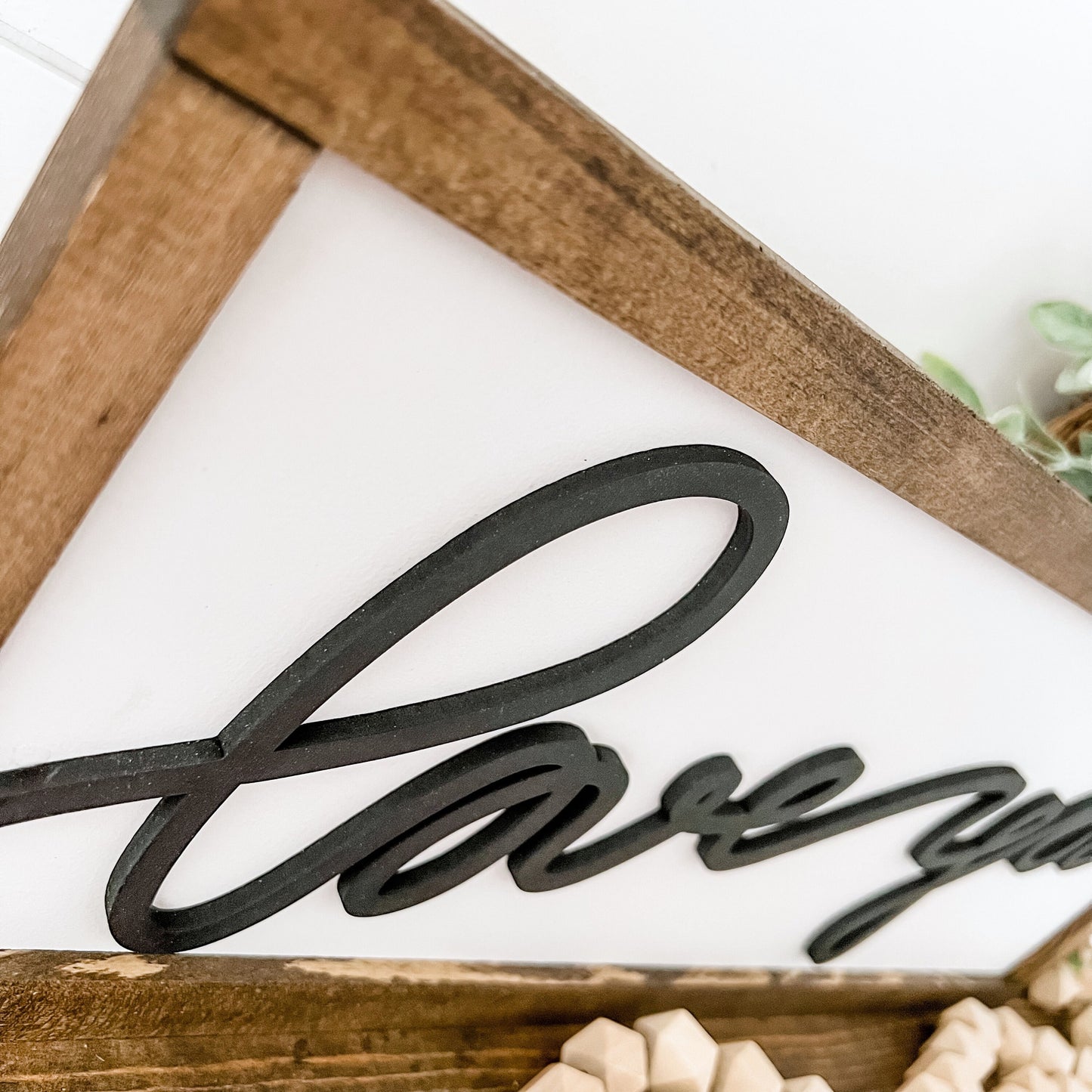 Love You Laser Cut Wood Sign