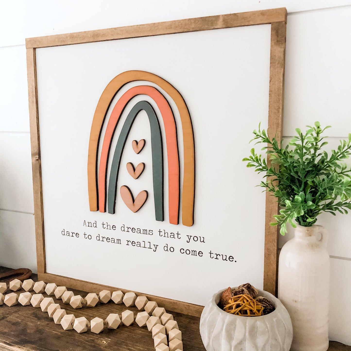Rainbow Nursery Sign