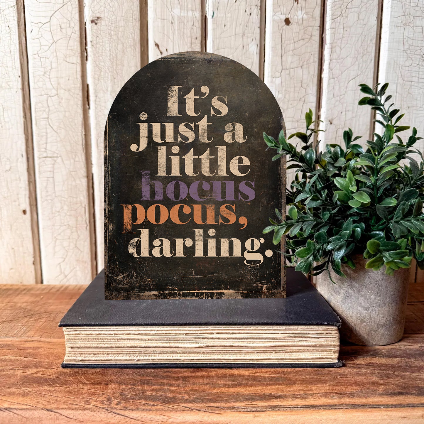 Hocus Pocus Arched Shelf Sitter
