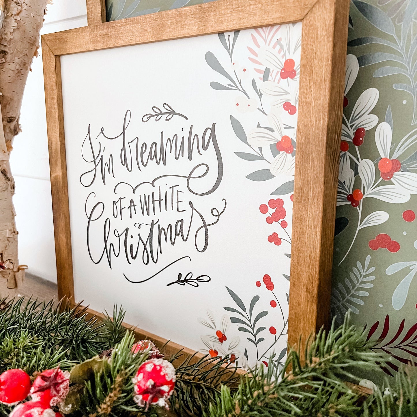 Christmas Wood Sign with Holiday Saying