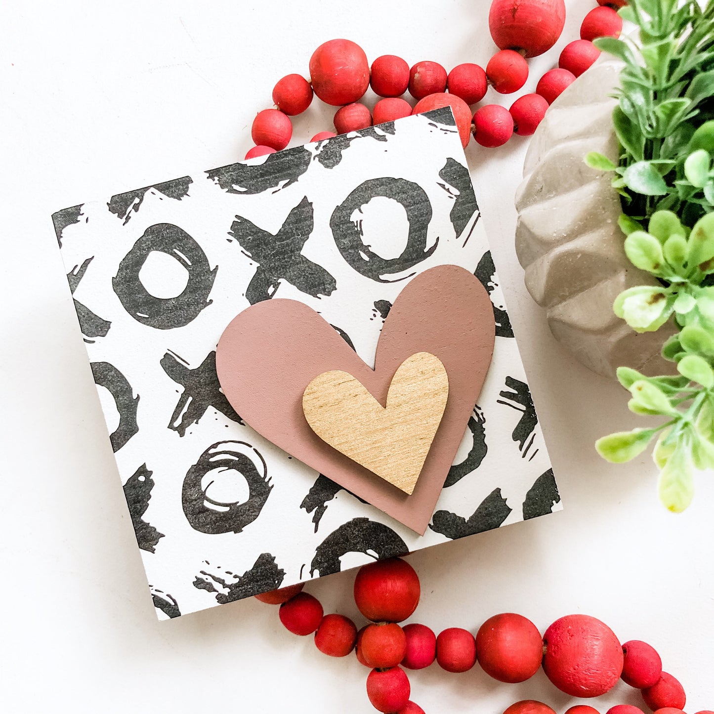 Valentines Day Mini Tiered Tray Sign