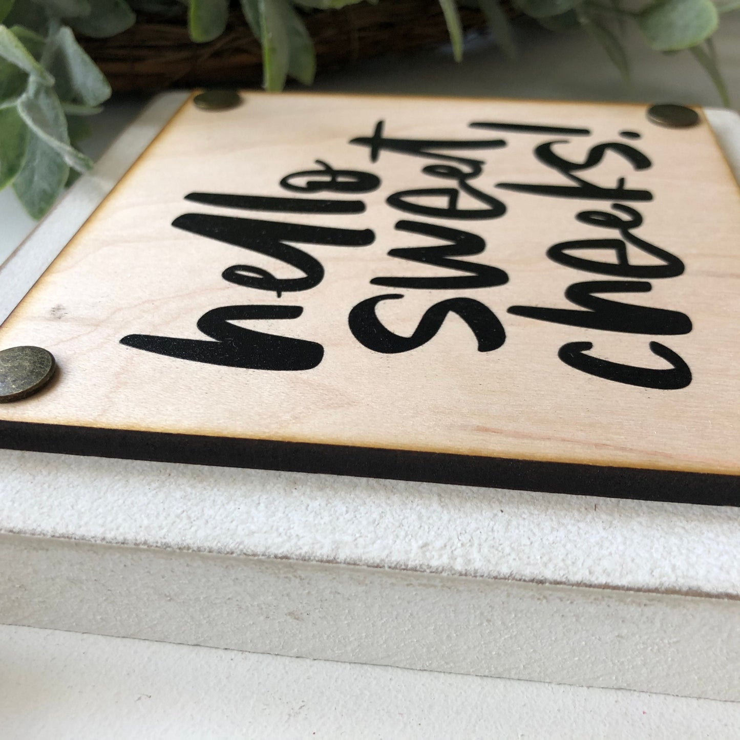 Funny Bathroom Mini Block Signs