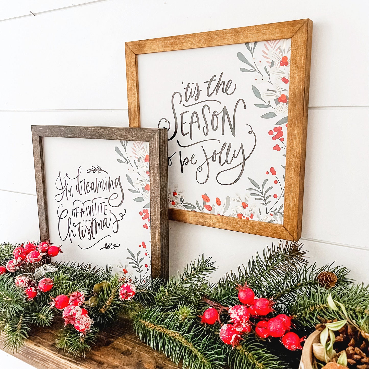 Christmas Wood Sign with Holiday Saying