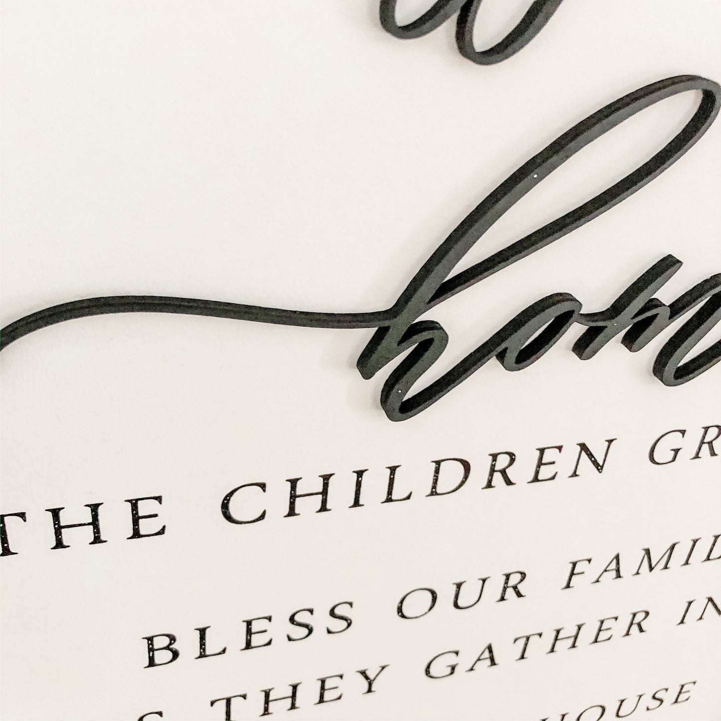 Bless Our Home Wood Sign