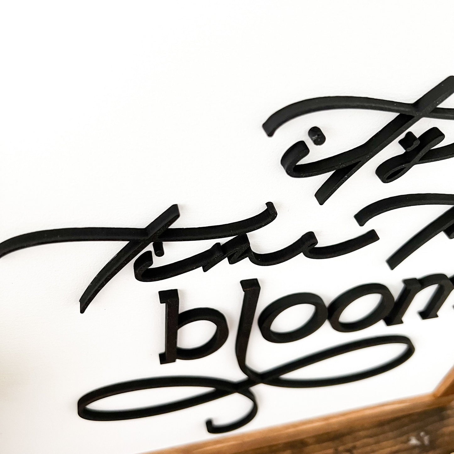 It's Time to Bloom Spring Wood Sign