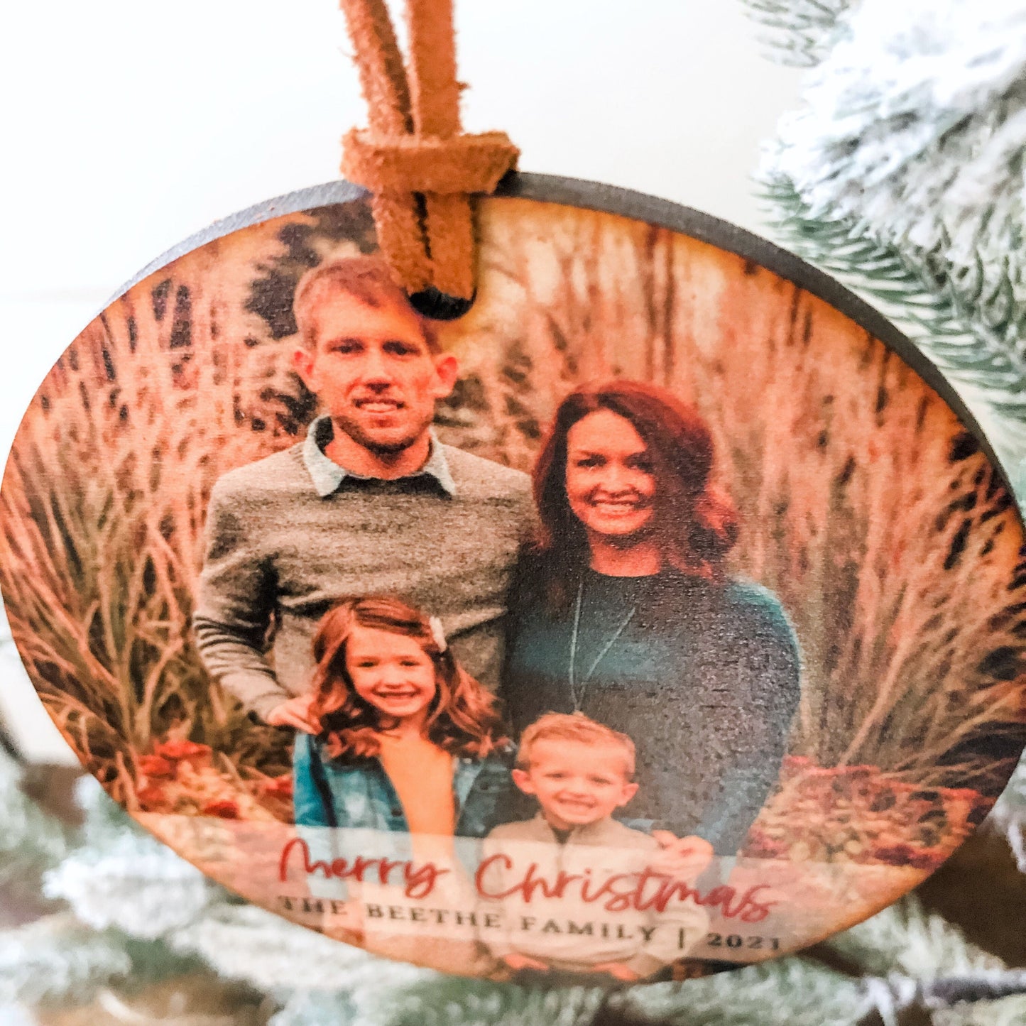 Merry Christmas Family Ornament
