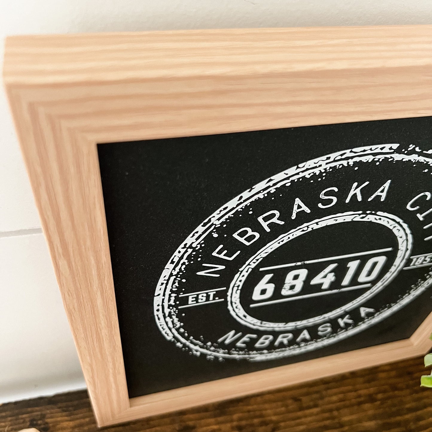 Custom Vintage Stamp Postal Code Sign