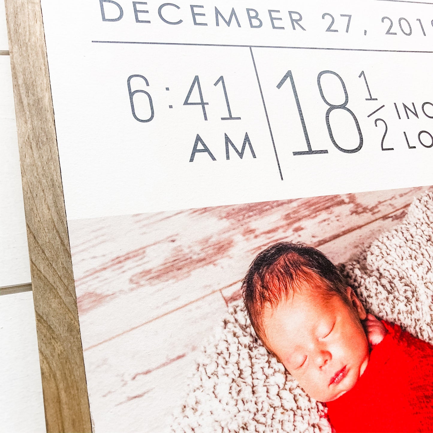 Custom Photo Nursery Sign