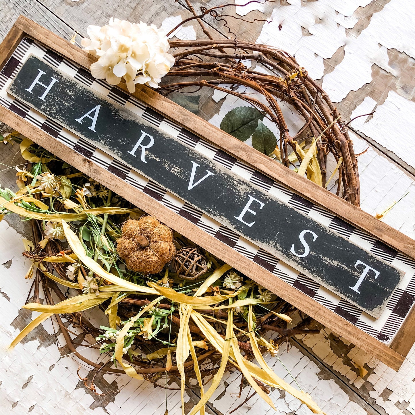 Harvest Fall Wood Sign
