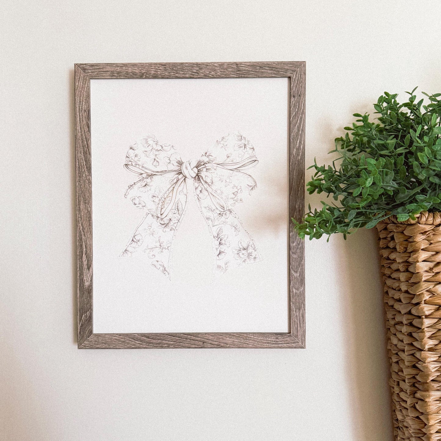 Vintage Bow Wall Art Print