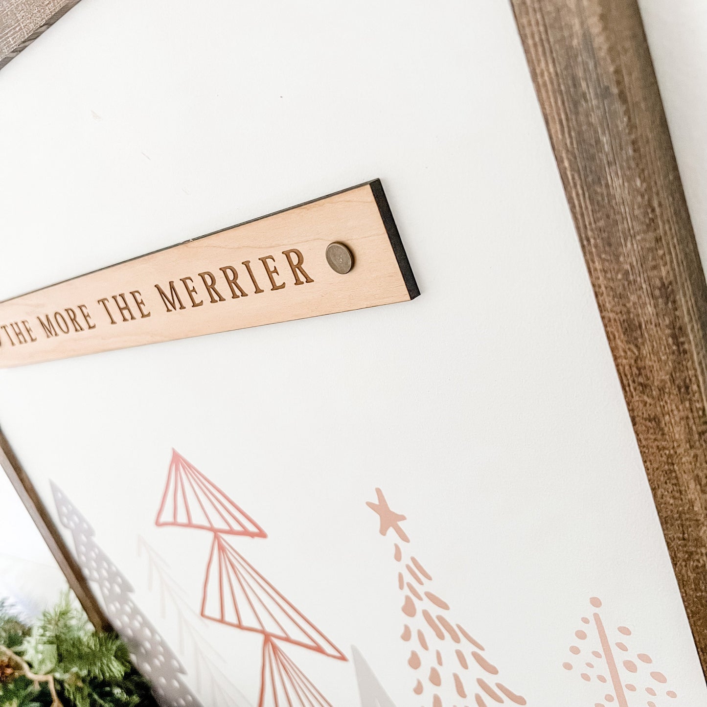 Scandinavian and Boho Style Christmas Sign