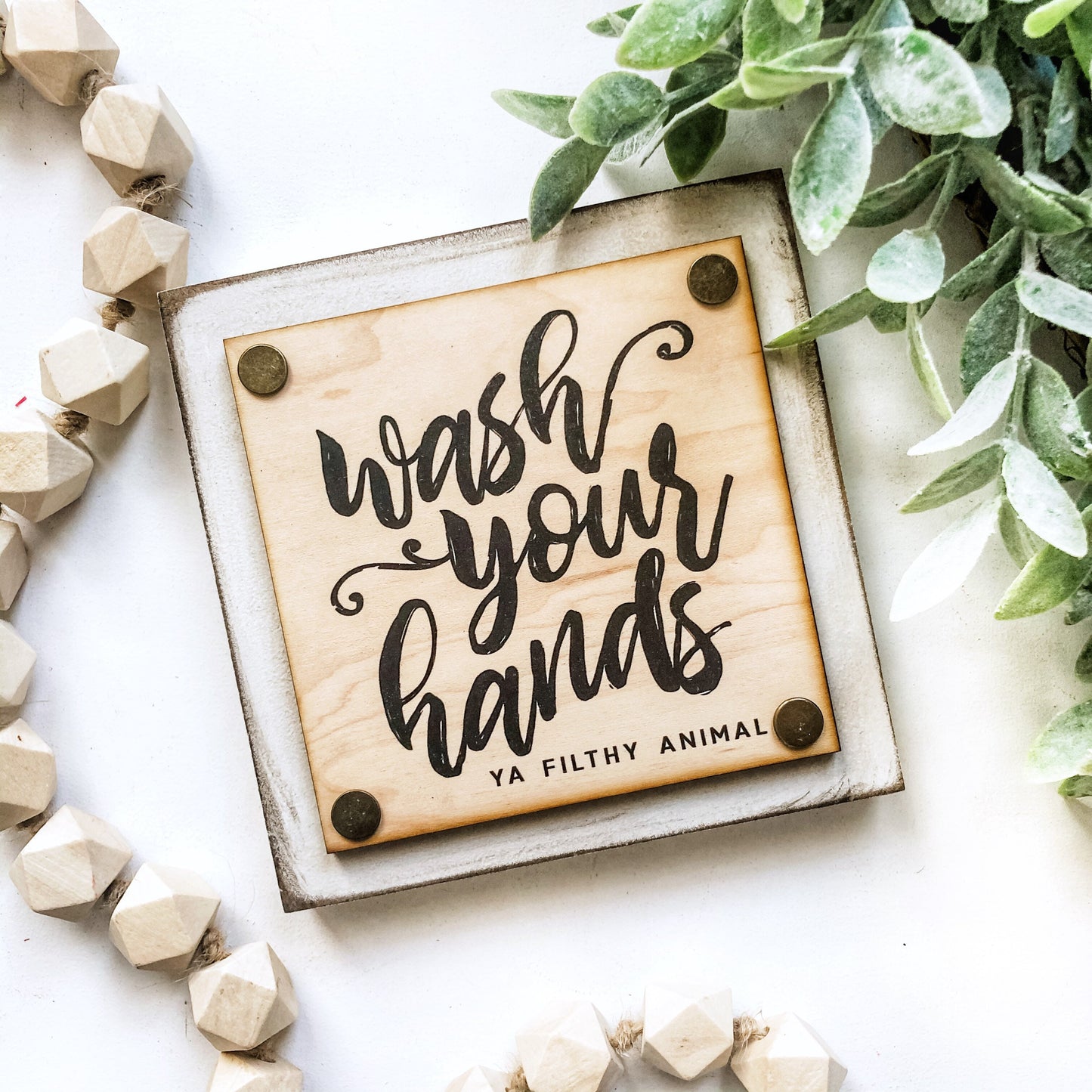 Funny Bathroom Mini Block Signs