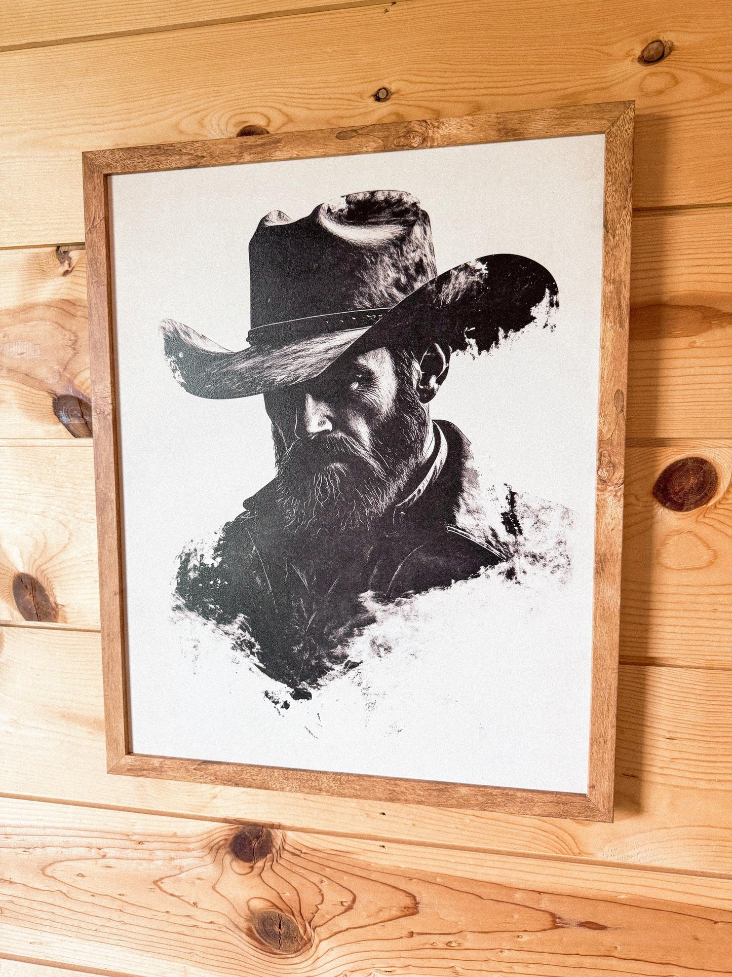 Neutral Cowboy Art Print