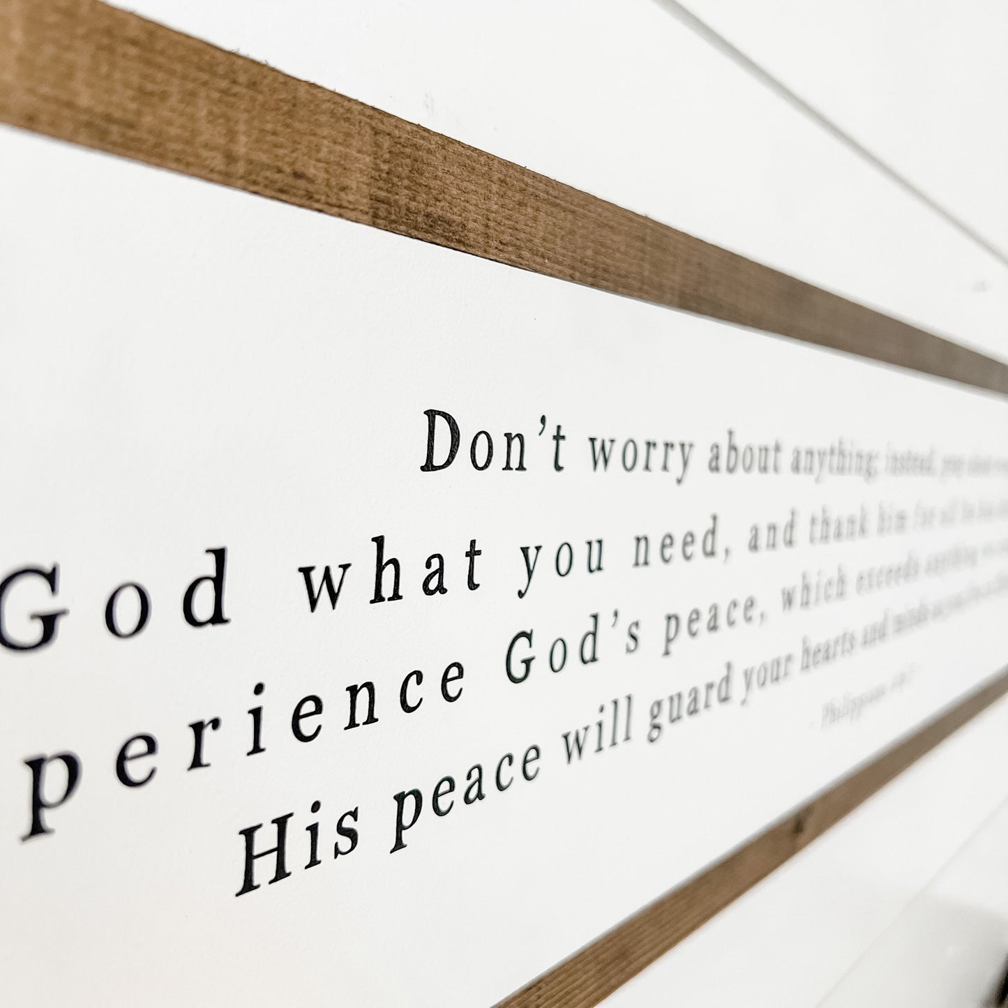 Pray About Everything Bible Verse Sign