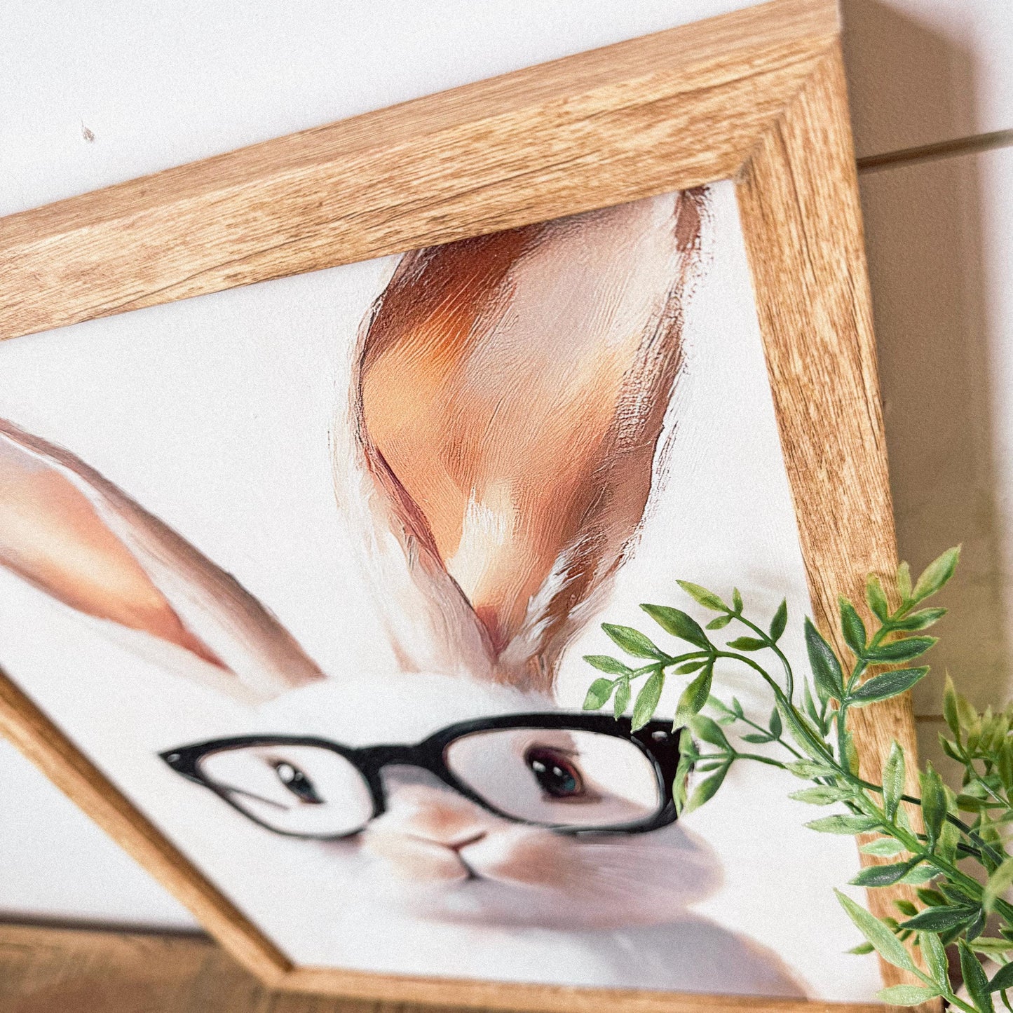 Bunny With Glasses Easter Spring Art Print